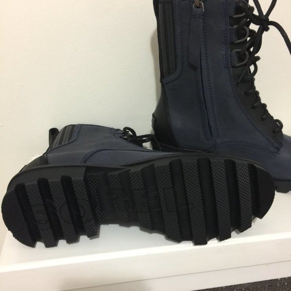 New Sorel Phoenix Waterproof Navy Leather Boot - Picture 6 of 7